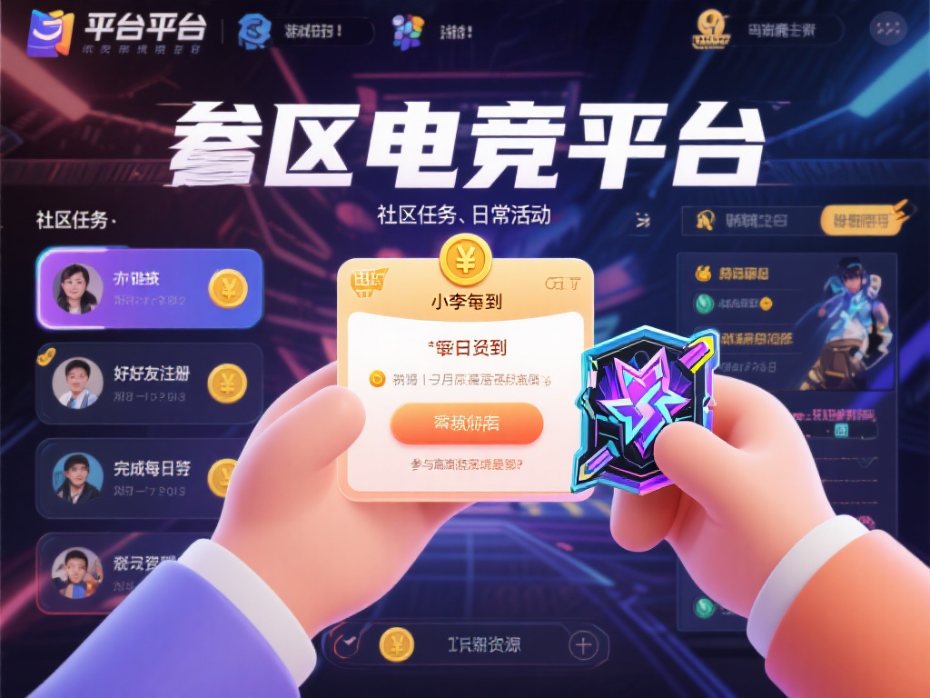 很多电竞竞猜平台设有社区任务或日常活动，这些任务通